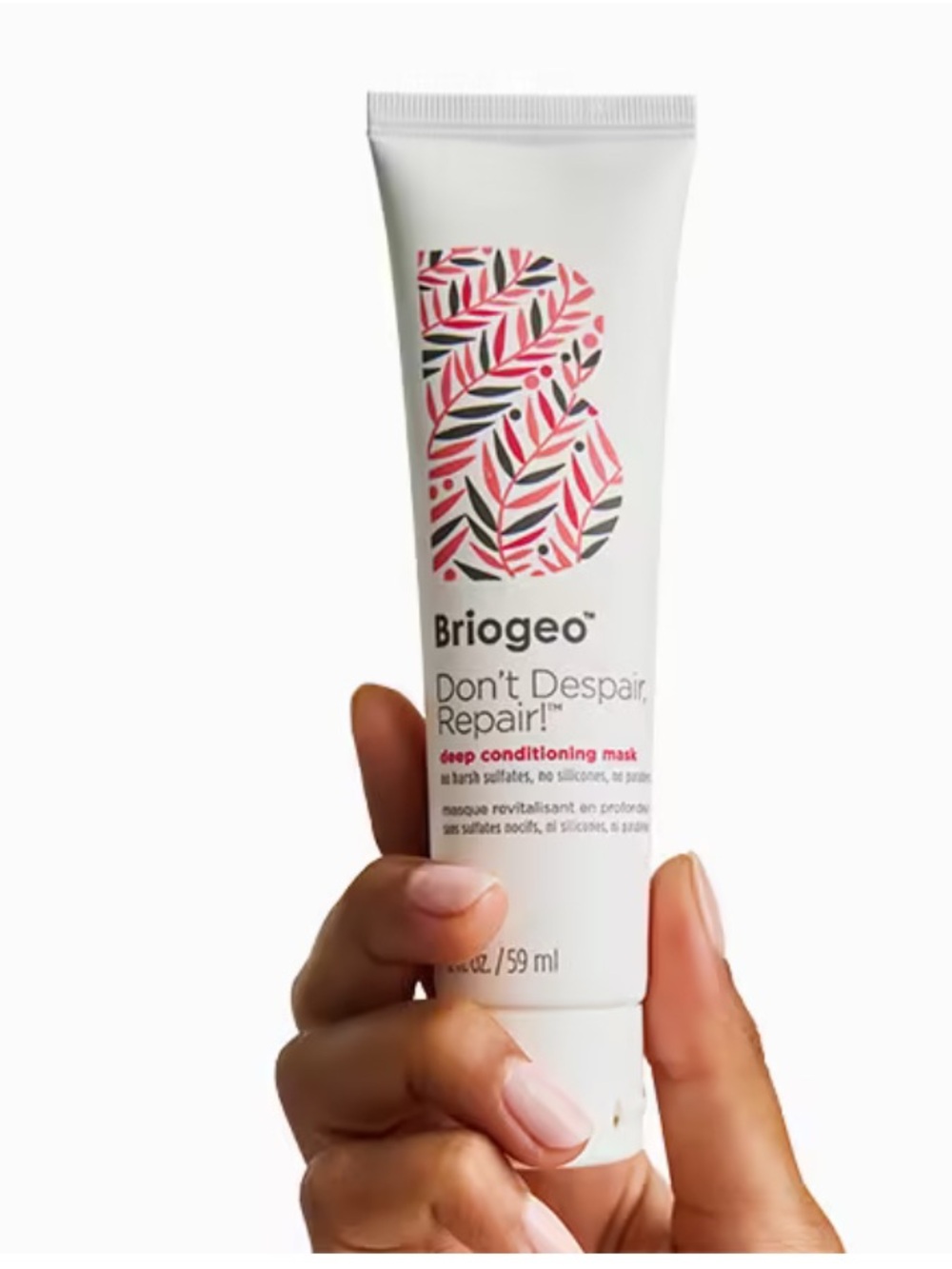 BRIOGEO HAIR CARE Don’t Despair, Repair!Rosehip Algae Deep Conditioning Mask NWT